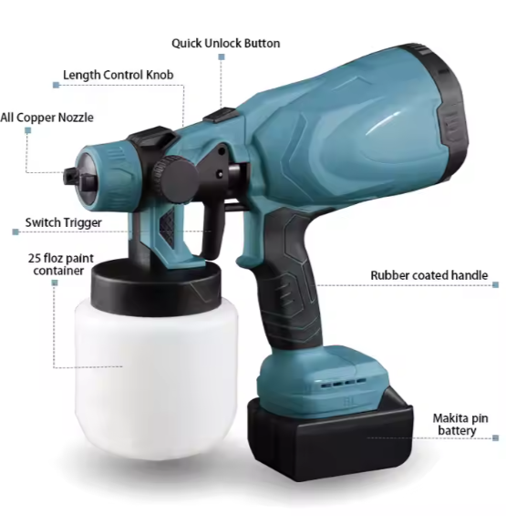 Portable High-Performance Paint Sprayer for Effortless and Even Application